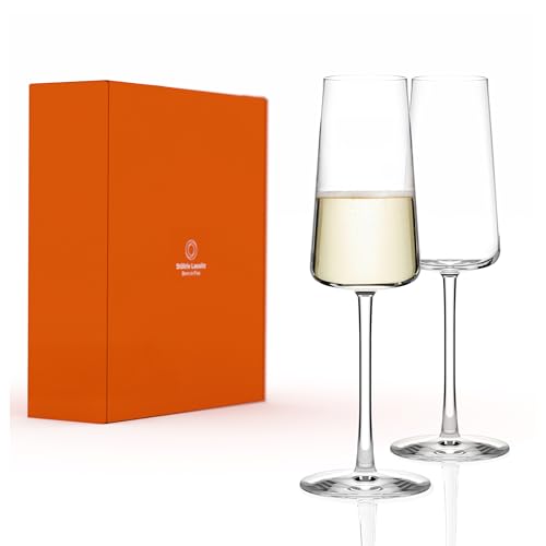Stölzle Lausitz Champagnerschalen Power 2er-Set 275 ml – Elegante Kristallgläser ideal für Champagner, Sekt & Prosecco – Hochwertige Sektgläser aus deutscher Herstellung – Spülmaschinen- & Stoßfest von Stölzle Lausitz