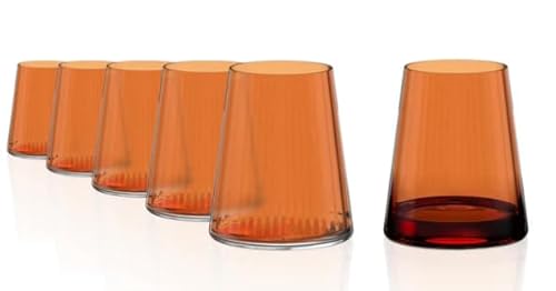 Stölzle Lausitz Gläser Symphony 400 ml Orange I Trinkgläser 6er Set I Gläser-Set spülmaschinenfest I hohe Stoßfestigkeit I Universalgläser als Wassergläser & Saftgläser & Longdrinkgläser Stölzle Lausitz Gläser Symphony 400 ml Orange I Trinkgläser 6er Set I Gläser-Set spülmaschinenfest I hohe Stoßfestigkeit I Universalgläser als Wassergläser & Saftgläser & Longdrinkgläser von Stölzle Lausitz