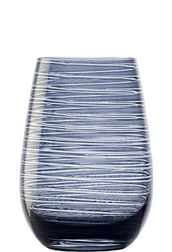 Stölzle Lausitz Wassergläser Twister Rauchgrau 6er-Set 465 ml – Allroundgläser für Wasser, Saft & Cocktails – Hochwertige Trinkgläser aus bleifreiem Kristallglas – Spülmaschinengeeignet & stoßfest von Stölzle Lausitz