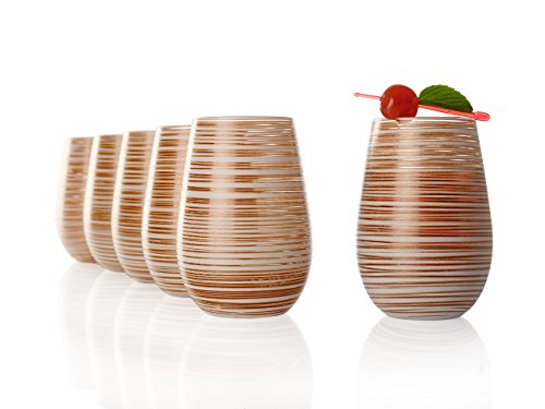 Stölzle Lausitz Gläser TWISTER 465 ml Weiß-Bronze I Trinkgläser 6er Set I Gläser-Set spülmaschinenfest I hohe Stoßfestigkeit I Universalgläser als Wassergläser Saftgläser Longdrinkgläser Stölzle Lausitz Gläser TWISTER 465 ml Weiß-Bronze I Trinkgläser 6er Set I Gläser-Set spülmaschinenfest I hohe Stoßfestigkeit I Universalgläser als Wassergläser Saftgläser Longdrinkgläser von Stölzle Lausitz
