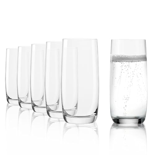 Stölzle Lausitz Longdrinkbecher Serie Weinland 390 ml I 6er Set Cocktailgläser I Longdrinkgläser aus bleifreiem Kristallglas I Gläser-Set stoßfest & spülmaschinenfest I schöne Gläser von Stölzle Lausitz