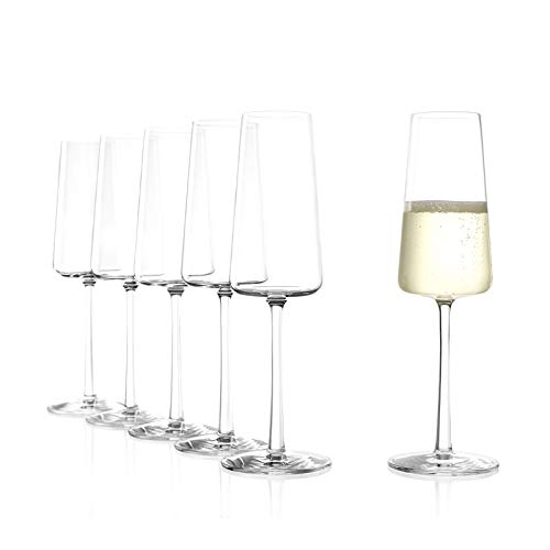 Stölzle Lausitz Power Champagnerkelch 238 ml, 6er Set mit Eichmarke 0,1l,ideal für Gastronomie, Catering und Hotels von Stölzle Lausitz