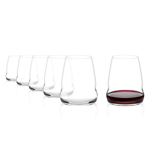 Stölzle Lausitz Rotweinbecher Cocoon 6er-Set 555ml – Moderne Weingläser ohne Stiel für maximale Aromaentfaltung – Flache Rotweingläser aus Kristallglas – Spülmaschinengeeignet & Made in Germany Stölzle Lausitz Rotweinbecher Cocoon 6er-Set 555ml – Moderne Weingläser ohne Stiel für maximale Aromaentfaltung – Flache Rotweingläser aus Kristallglas – Spülmaschinengeeignet & Made in Germany von Stölzle Lausitz