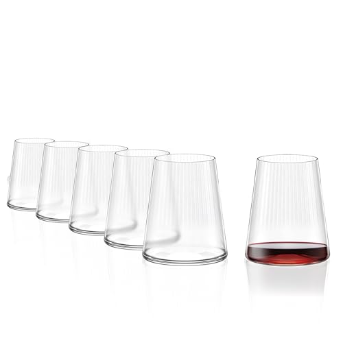 Stölzle Lausitz Rotweinbecher Symphony 6er-Set 520 ml – Moderne Weingläser ohne Stiel für maximale Aromaentfaltung – Flache Rotweingläser aus Kristallglas – Spülmaschinengeeignet & Made in Germany Stölzle Lausitz Rotweinbecher Symphony 6er-Set 520 ml – Moderne Weingläser ohne Stiel für maximale Aromaentfaltung – Flache Rotweingläser aus Kristallglas – Spülmaschinengeeignet & Made in Germany von Stölzle Lausitz