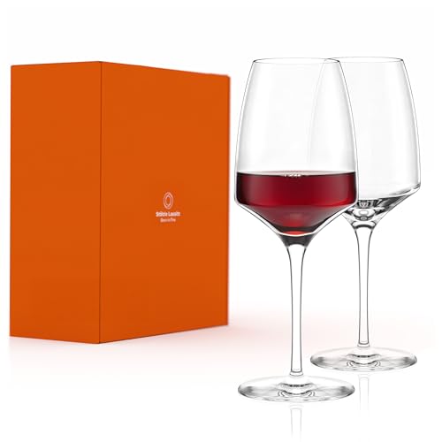 Stölzle Lausitz Rotweingläser Experience 2er-Set 450ml – Hochwertige Weingläser ideal für Rotwein – Eleganter Rotweinkelch aus Kristallglas für maximale Aromaentfaltung – Spülmaschinen- & Stoßfest von Stölzle Lausitz