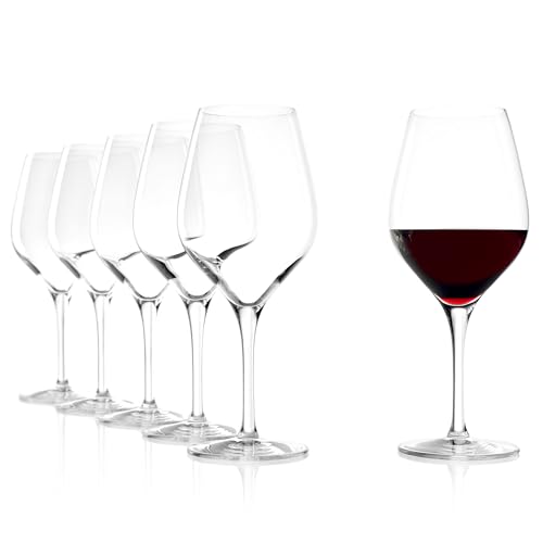 Stölzle Lausitz Rotweingläser Exquisit 6er-Set 480ml – Hochwertige Weingläser ideal für Rotwein – Eleganter Rotweinkelch aus Kristallglas für maximale Aromaentfaltung – Spülmaschinen- & Stoßfest Stölzle Lausitz Rotweingläser Exquisit 6er-Set 480ml – Hochwertige Weingläser ideal für Rotwein – Eleganter Rotweinkelch aus Kristallglas für maximale Aromaentfaltung – Spülmaschinen- & Stoßfest von Stölzle Lausitz