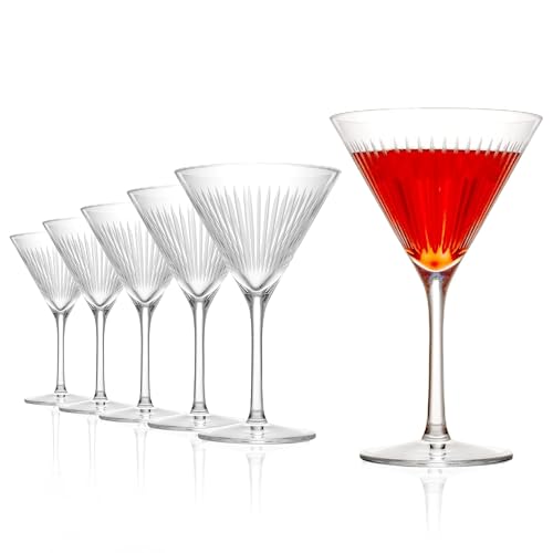 Stölzle Lausitz NYB SOHO Cocktailschale 6er-Set 250ml – Elegante Cocktailgläser ideal für Martini oder Cosmopolitan – Hochwertige Kristallgläser, nach unten spitz zulaufend – Spülmaschinengeeignet von Stölzle Lausitz