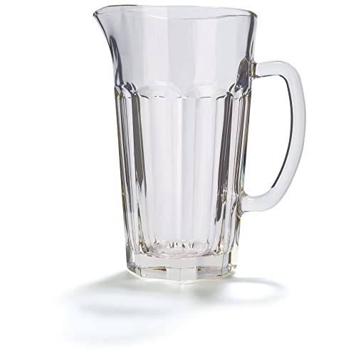 Stölzle Lausitz Wasserkrug Glas Max Jug 6er Set/Stabiler Glaskrug 1,2 Liter/Hochwertiger Glas Krug und Karaffe Glas geeignet als Wasserkaraffe, Karaffe für Limonade, Saftkrug von Stölzle Lausitz