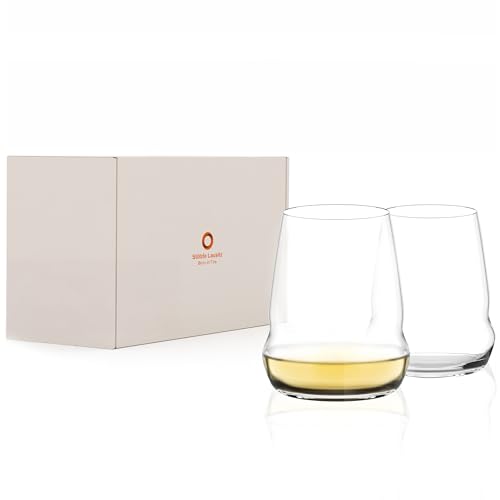 Stölzle Lausitz Weinbecher Cocoon/Weißweingläser 2er Set/Weingläser Kristallglas/Weißweinglas extravagant/hochwertiges Weinglas Set/Weingläser Stölzle von Stölzle Lausitz