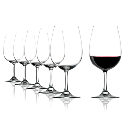 Stölzle Lausitz Rotweingläser Weinland 6er-Set 450 ml – Hochwertige Weingläser ideal für Bordeaux – Eleganter Rotweinkelch aus Kristallglas für maximale Aromaentfaltung – Spülmaschinen- & Stoßfest von Stölzle Lausitz