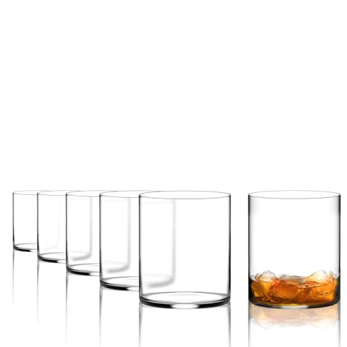 Stölzle Lausitz Kyoto Bar Whiskygläser 6er-Set I 430ml Whisky Tumbler in zeitlosem Design I spülmaschinengeeignete & stabile Whiskybecher I Kristallbecher aus bleifreiem Kristallglas von Stölzle Lausitz