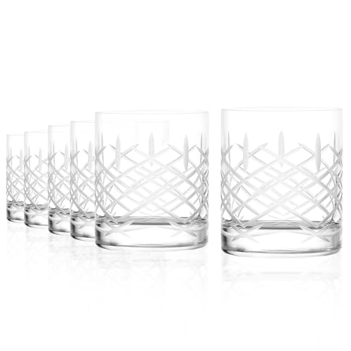 Stölzle Lausitz New York Bar Club Whiskey Gläser 6er Set/Whisky Glas 320ml Fassungsvermögen/edle Whisky Gläser aus hochwertigem Kristallglas/Whisky Gläser Set spülmaschinentauglich von Stölzle Lausitz