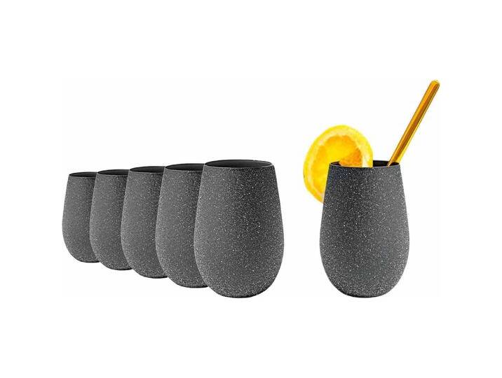 Stölzle Becher STONES, Cocktailgläser, Grau von Stölzle