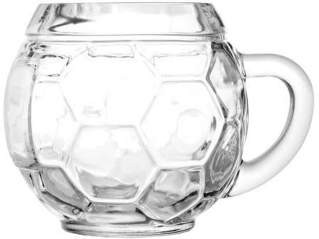 Stölzle Bierkrug Fußball, Glas, 6-teilig von Stölzle