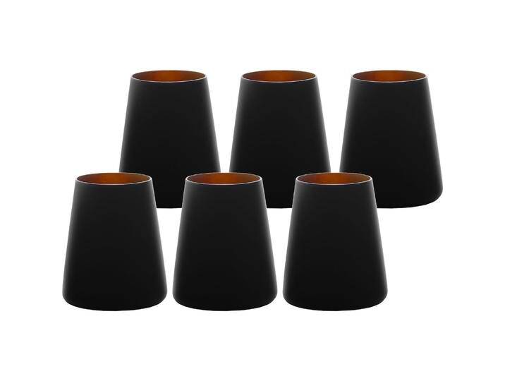Stölzle Elements Power Becher 380ml schwarz/bronze, Trinkgläser, Schwarz von Stölzle