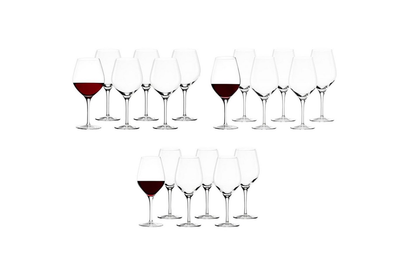 Stölzle Glas Exquisit Rotwein Gläser 18er Set, Glas von Stölzle