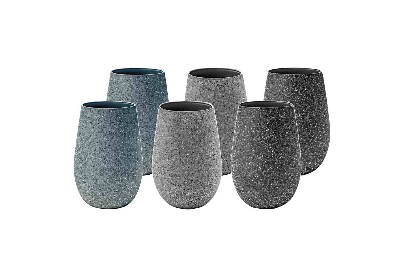 Stölzle Glas STONES Becher 465 ml 6er Set, Glas von Stölzle