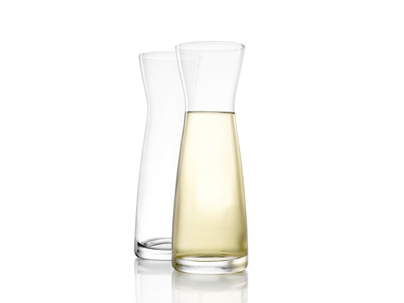 Stölzle Karaffe Universal gläserne Spirituosenkaraffe Milchkaraffe, (Set, 2-tlg., 2x Karaffen), bruchresistent von Stölzle