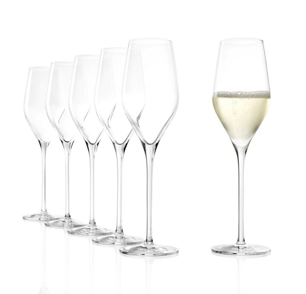 Stölzle Sektglas Stölzle Lausitz Exquisit Royal Champagnerkelche 6er Set, Kristallglas von Stölzle
