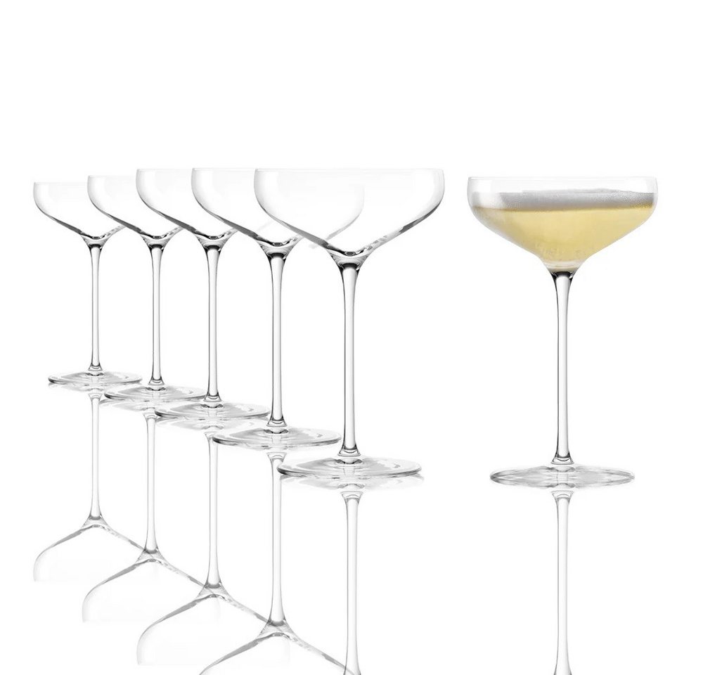 Stölzle Sektglas Swing Champagnerschale 6e Set, Glas von Stölzle