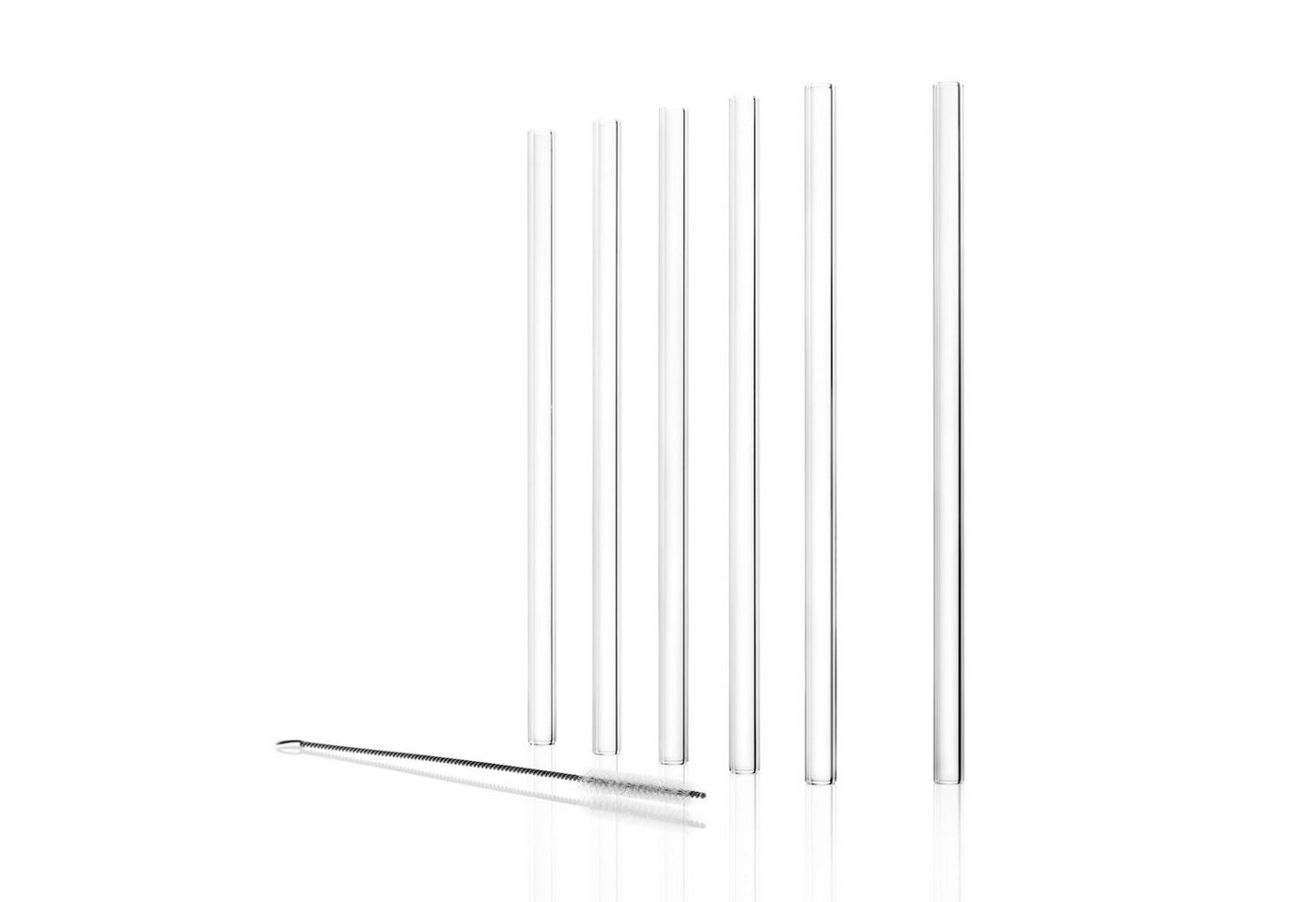 Stölzle Trinkhalme Bar Glastrinkhalme 15 cm 7er Set, (7-tlg) von Stölzle