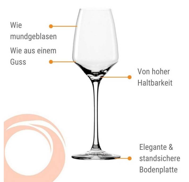 Stölzle Weinglas Stölzle Lausitz Experience Süßweinkelch 190ml (6er Set), Kristallglas von Stölzle