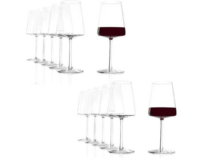 Stölzle Weinglas Lausitz Power Rotweinkelch Set 12tlg, Glas, weiß von Stölzle