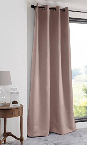 LOVELY CASA Notte Vorhang Blickdicht, Polyester, Pulver, 140 x 280 cm von Stof