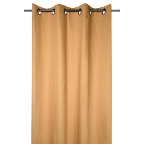 Lovely Casa - Ösenschal - Größe 140x260 cm - 100% Baumwolle - Senffarbe - Oxford Design - Baumwollsatin sehr edel und weich im Griff - 8 Ösen - einfach anzubringen Lovely Casa - Ösenschal - Größe 140x260 cm - 100% Baumwolle - Senffarbe - Oxford Design - Baumwollsatin sehr edel und weich im Griff - 8 Ösen - einfach anzubringen von Stof