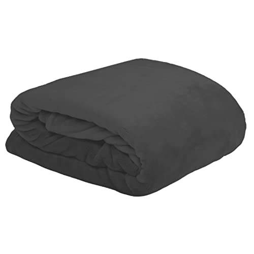 Lovely Casa P25792005 Decke aus Polyester, 130 x 160 cm, Schwarz von Stof