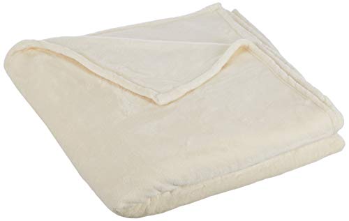 Lovely Casa P45792002 Kuscheldecke Plaid 220 x 240 100% PE 100% Baumwolle, Elfenbein, 240 x 220 cm von Stof