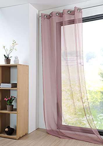 STOF - Voile Monna mit Ösen für Wohnzimmer oder Schlafzimmer – Größe 135 x 260 cm – Vorhang für Fenster oder Kleiderschrank – garantiert Privatsphäre – Dekoration – ideal für Haus STOF - Voile Monna mit Ösen für Wohnzimmer oder Schlafzimmer – Größe 135 x 260 cm – Vorhang für Fenster oder Kleiderschrank – garantiert Privatsphäre – Dekoration – ideal für Haus von Stof