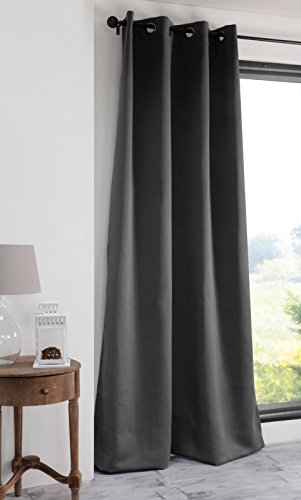 Lovely Casa r41840006 Notte Vorhang Blickdicht Polyester anthrazit 180 x 135 cm von Stof