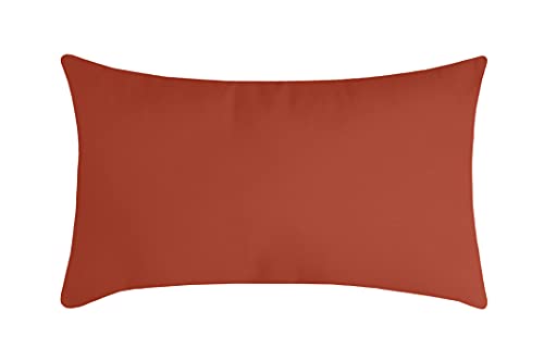 STOF – Kissen – Größe 30 x 50 cm – 100% Polyester – Farbe Terracotta – Modell Nelson – ideale Dicke – bequem und elegant – angenehm zu berühren STOF – Kissen – Größe 30 x 50 cm – 100% Polyester – Farbe Terracotta – Modell Nelson – ideale Dicke – bequem und elegant – angenehm zu berühren von Stof