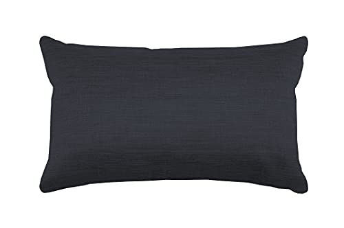Stof - Kissen – Größe 30 x 50 cm – 100% Polyester – Farbe Anthrazit – Modell Bea – ideale Dicke – bequem und elegant – angenehm zu berühren von Stof