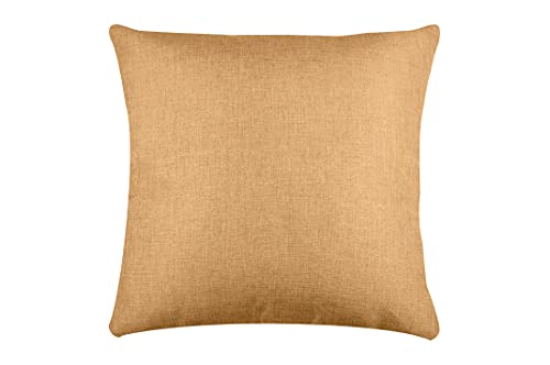 Stof - Kissen – Größe 50 x 50 cm – 100% Polyester – Farbe Camel – Modell Bea – ideale Dicke – bequem und elegant – angenehm zu berühren von Stof