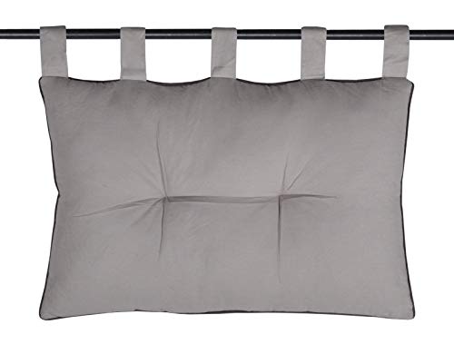 Stof - Kopfteil 45 x 70 cm Duo-Souris Grau, Baumwolle, Standard von Stof