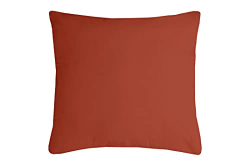 Stof Lovely Casa – Kissen – Größe 60 x 60 cm – 100% Polyester – Farbe Terrakotta – Modell Nelson – ideale Dicke – bequem und elegant – angenehm zu berühren von Stof