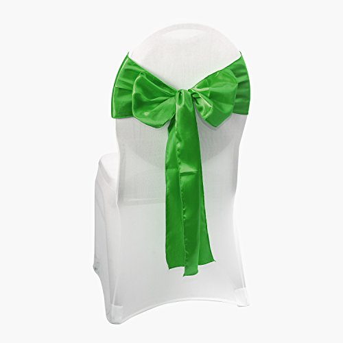 Satin Stuhlschleife für Stuhlhusse (Grün, 25 Stück) von Stoff-Kollektion