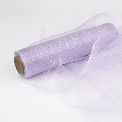 Stoff-Kollektion Organza Rolle Tischläufer 9m x 15cm (Flieder) von Stoff-Kollektion