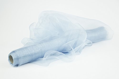 Stoff-Kollektion Organza Rolle Tischläufer 9m x 36cm (Hellblau) von Stoff-Kollektion