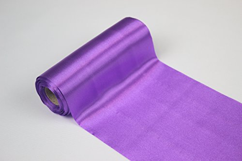 Stoff-Kollektion Satin Rolle Tischläufer 15cm x 9m (Violett, 1er Pack) von Stoff-Kollektion