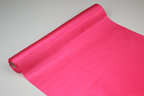 Stoff-Kollektion Satin Rolle Tischläufer 36cm x 9m (Pink, 1er Pack) von Stoff-Kollektion