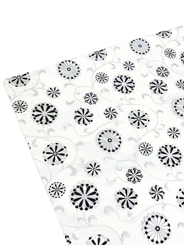 Stoff-Kollektion - Transparente PVC Tischfolie nach Maß mit Kreismustern – Robuster & langlebiger Tischschutz für eckige Tische - Abwaschbare weiche Schutzfolie – Transparent Gemustert 130x140cm Stoff-Kollektion - Transparente PVC Tischfolie nach Maß mit Kreismustern – Robuster & langlebiger Tischschutz für eckige Tische - Abwaschbare weiche Schutzfolie – Transparent Gemustert 130x140cm von Stoff-Kollektion