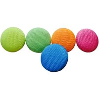 5 Reißzwecken Pins Mit Stoffknöpfe Neon Mix von StoffAtelierDesign