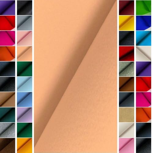 StoffBook HAUTFARBE PREMIUM FILZSTOFF 4MM EDLE OPTIK WIE WOLLFILZ BASTELFILZ 100CM BREITE, E375 von StoffBook