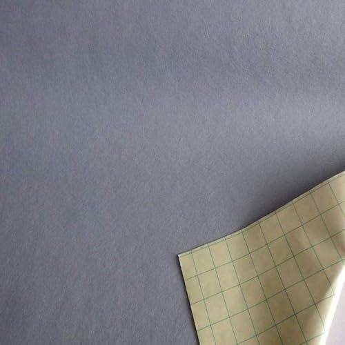 Stoffbook SILBER DEKOFILZ BASTELN SELBSTKLEBEND DIY 50X40CM FILZSTOFF KLEBEFILZ, B813 (silber) von StoffBook
