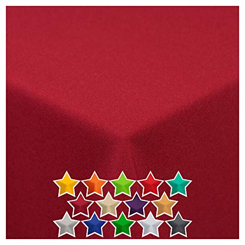 StoffTex Tischdecke I Tischläufer I Tischtuch I Tischwäsche I Dauerhaft Kratzfest I Tischdekoration aus Polyester für Wohnzimmer, Esszimmer, Balkon, Garten (Weinrot, 140 x 220 cm) StoffTex Tischdecke I Tischläufer I Tischtuch I Tischwäsche I Dauerhaft Kratzfest I Tischdekoration aus Polyester für Wohnzimmer, Esszimmer, Balkon, Garten (Weinrot, 140 x 220 cm) von StoffTex