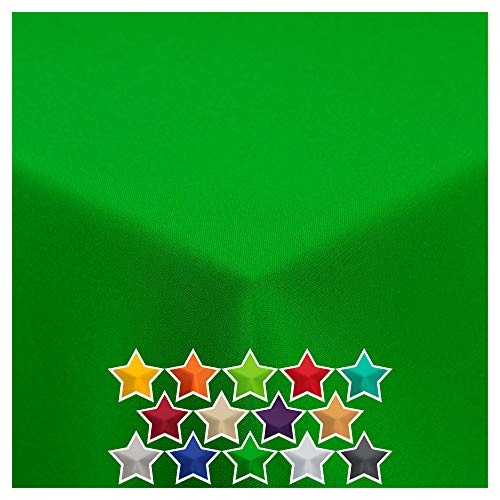 StoffTex Tischdecke I Tischläufer I Tischtuch I Tischwäsche I Dauerhaft Kratzfest I Tischdekoration aus Polyester für Wohnzimmer, Esszimmer, Balkon, Garten (Grün, 50 x 50 cm) von StoffTex