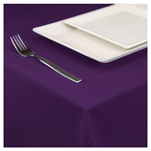StoffTex Tischdecke Tischläufer Tischtuch Tischwäsche Tischdekoration Tafeltuch (Violett, 120 x 120 cm) von StoffTex
